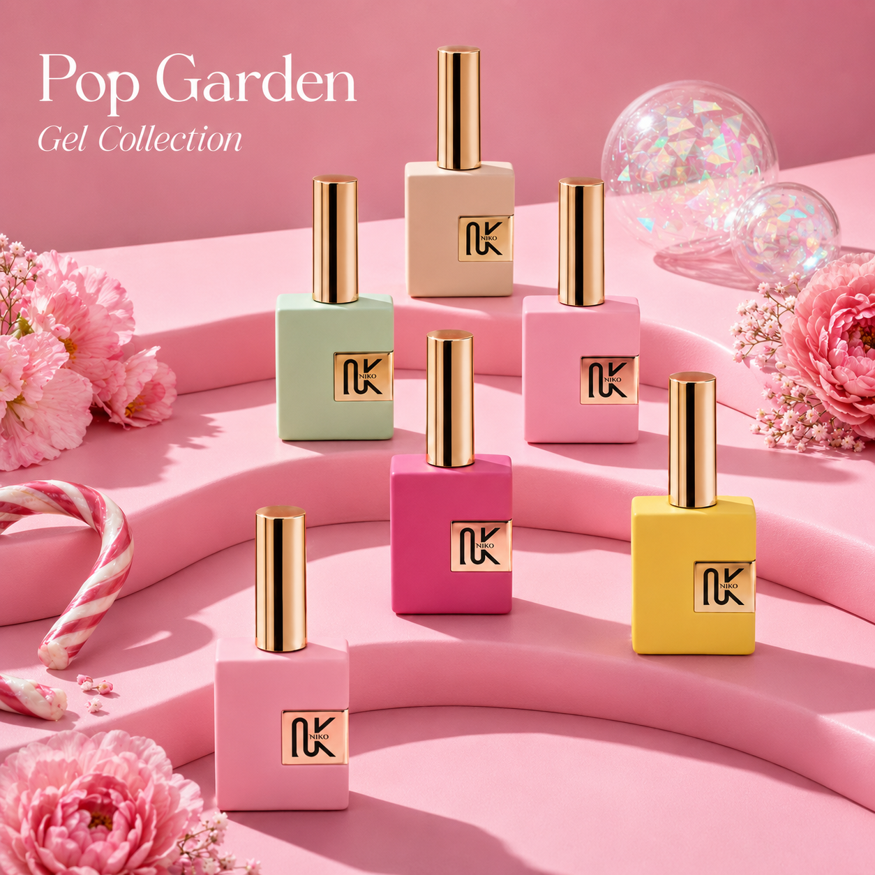 POP GARDEN GEL COLLECTION ( GEL POLISH SERIES 127-144)