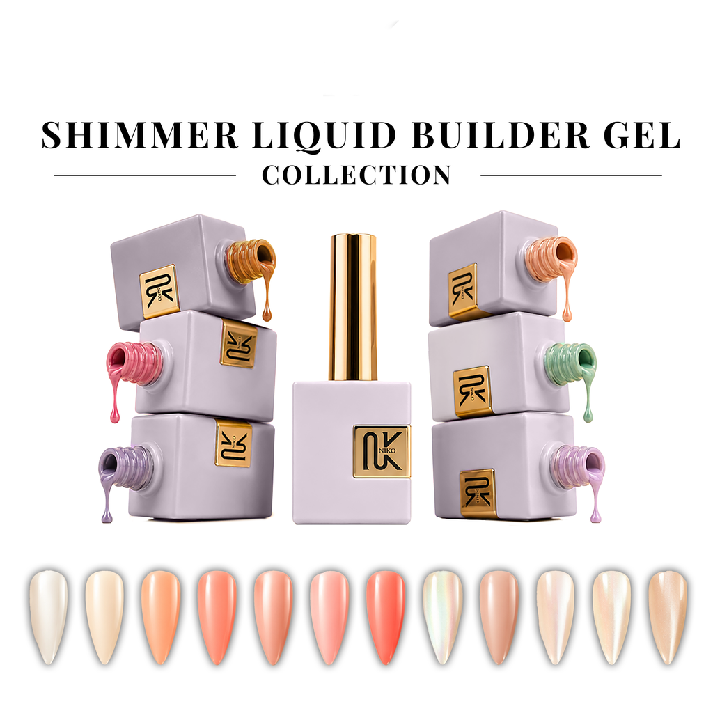 NIKO SHIMMER LIQUID BUILDER GEL COLLECTION 1-12